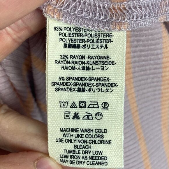 Free People Good Finds Ruffle Cuff Long Sleeve Tee Size S Bell Sleeve Boho Top - Picture 7 of 9